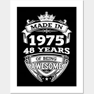 Made In 1975 47 Years Of Being Awesome Gift 2023 Birthday Posters and Art